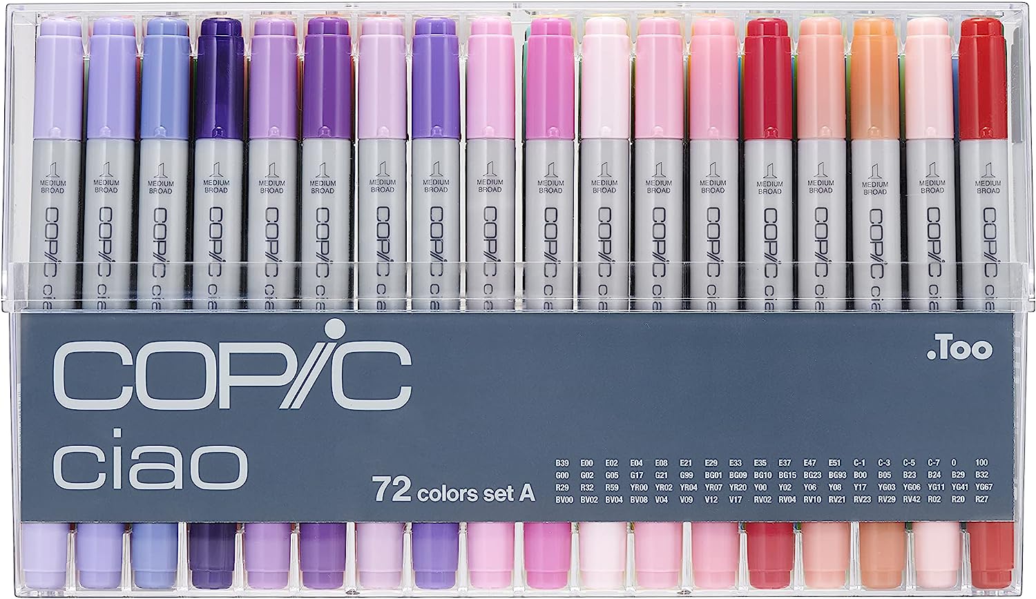 230527223902018_1 Copic Ciao, Alcohol-based markers, 72 color Set A - Image 1